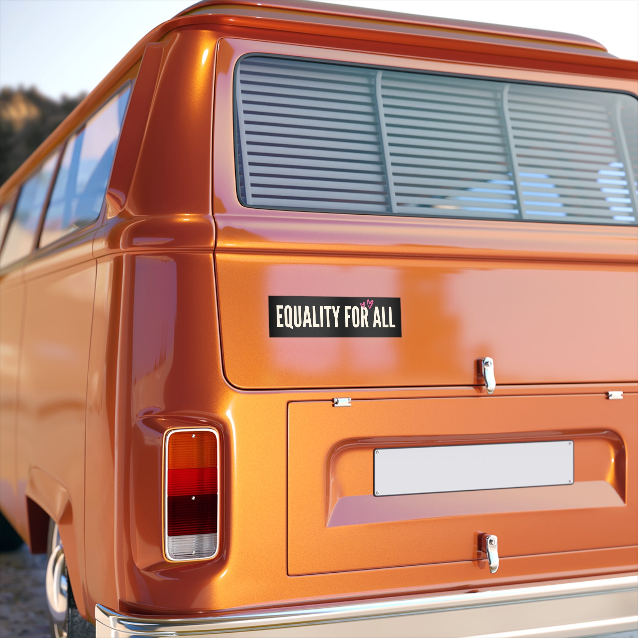 Equality for All Bumper Stickers | Support LGBTQ+ Rights, Car Decal, Political Statement, Equality Advocacy, Gift for Activists