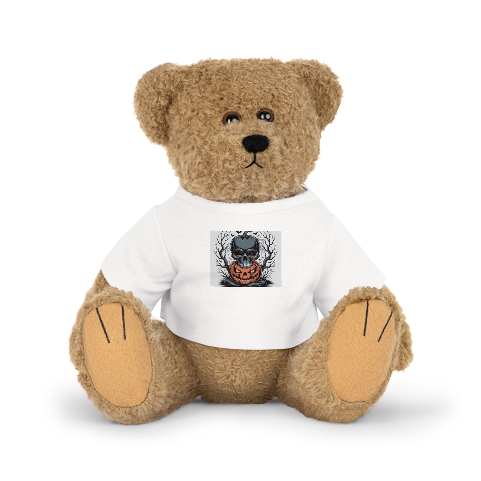 Cute Plush Toy with Customizable T-Shirt, Perfect Gift for Kids, Halloween Decor, Birthday Present, Collectible Stuffed Animal