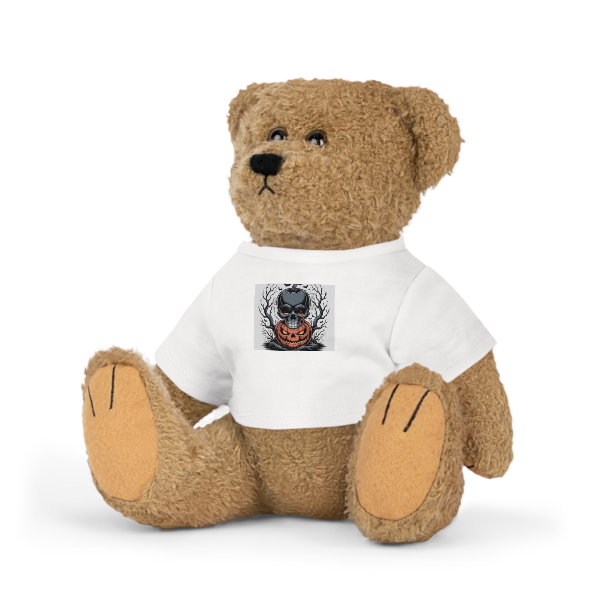 Cute Plush Toy with Customizable T-Shirt, Perfect Gift for Kids, Halloween Decor, Birthday Present, Collectible Stuffed Animal