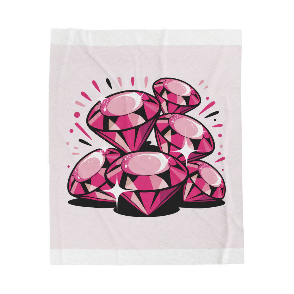 Luxurious Pink Gem Pattern Velveteen Blanket, Cozy Gift for Gem Lovers, Perfect for Home Decor, Soft Throw for All Seasons, Comfort [...]